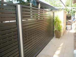 Horizontal Slat Fencing