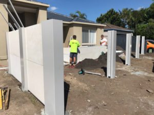 Modular Fence during installation