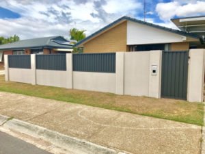 Modular Fence with colorbond panels