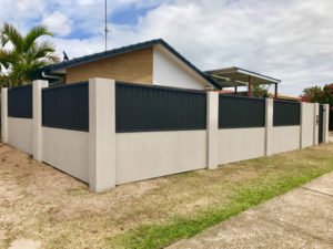 Modular Fence with colorbond panels