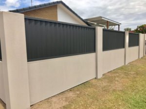 Modular Fence with colorbond panels