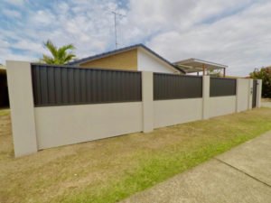 Modular Fence with colorbond panels