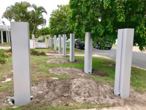 Modular Fence during installation