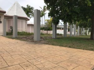 Modular Fence during installation